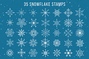 Procreate snowflakes and stars stamp, a Brush Add-On by Julia Right Studio (Thumbnail 2 of 4)