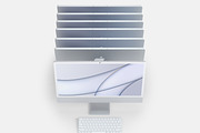 iMac 24-inches Mockups Bundle, a Books & Magazine Mockup by Smotrow Related (Thumbnail 9 of 9)