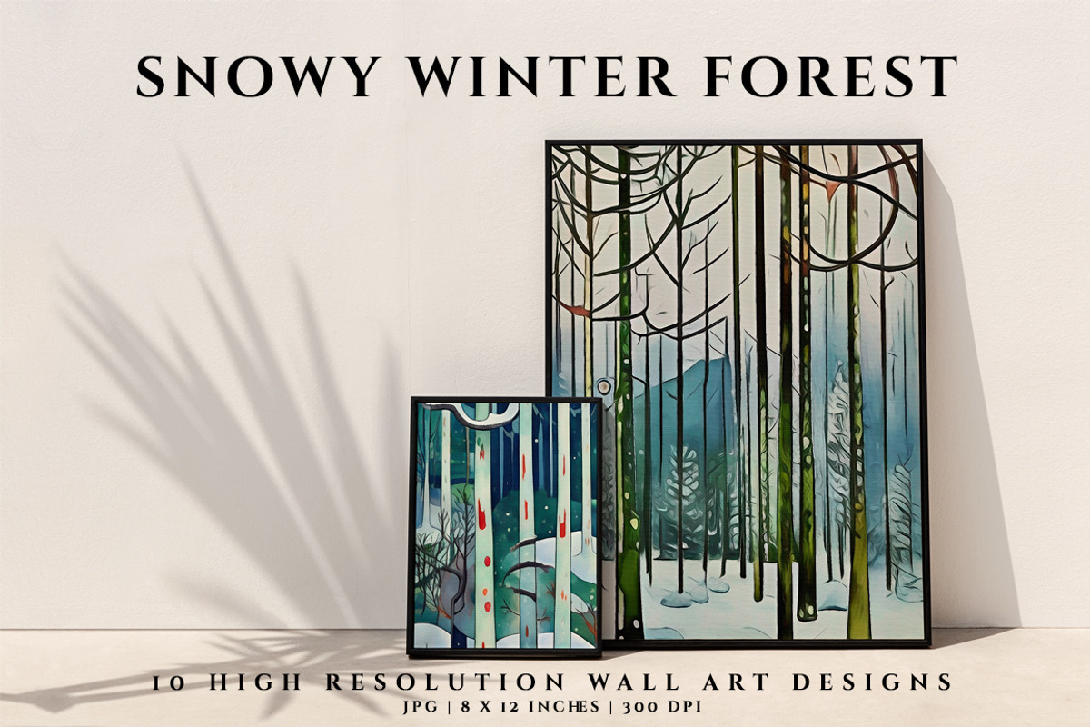 Snowy Winter Forest, an Illustration by Digital Art Creations (Photo 3 of 4)