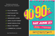 90s Party Flyer Template V2, a Flyer Template by FlyerHeroes (Thumbnail 4 of 4)