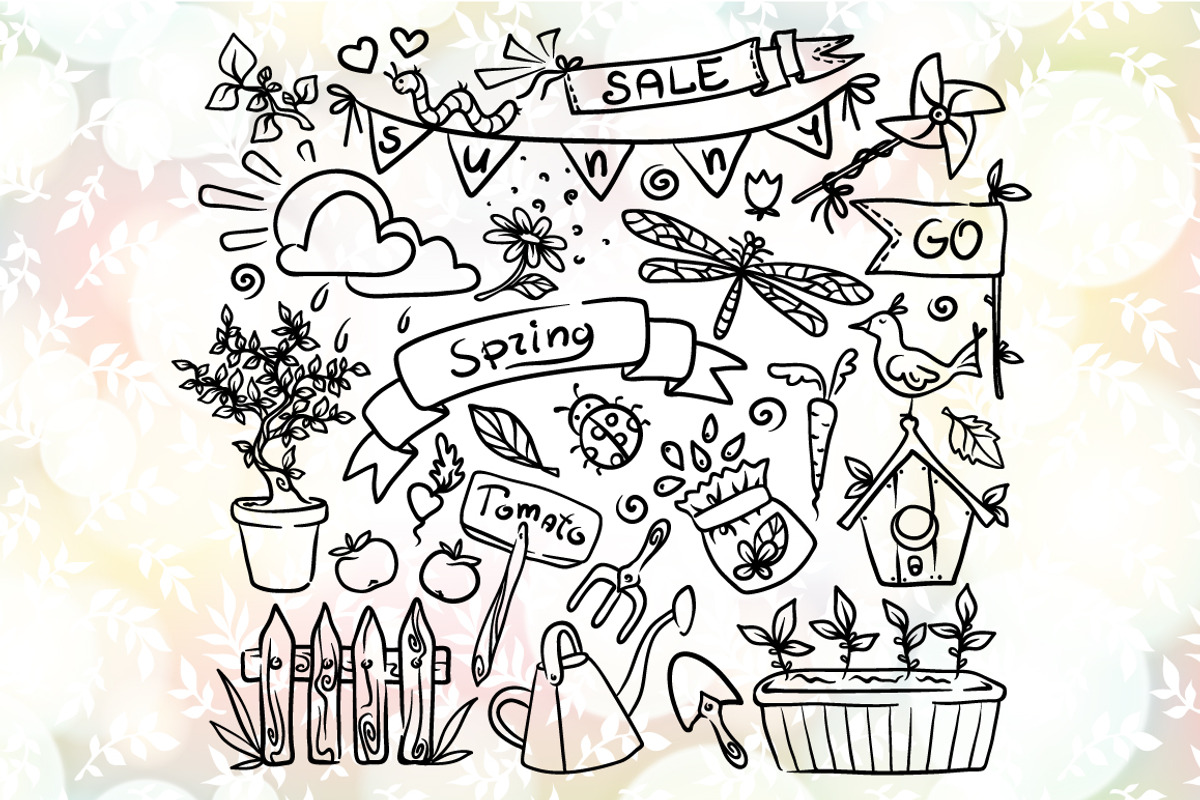 Gardening Illustrations Set, an Illustration by Dreaming_Lucy (Photo 4 of 6)