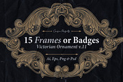 15 Frames v.11 - Victorian Ornament, a Graphic by Cruzine (Thumbnail 7 of 7)