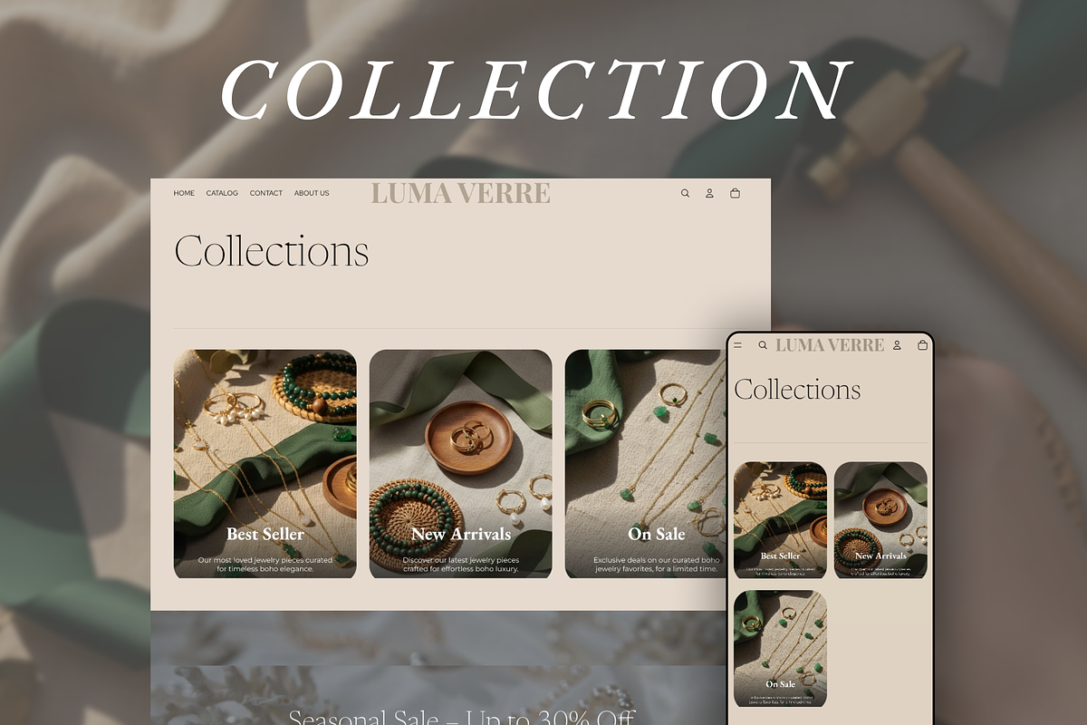 Luma Verre Jewelry Shopify Theme, a Shopify Template by AtelierDuVow (Photo 5 of 10)