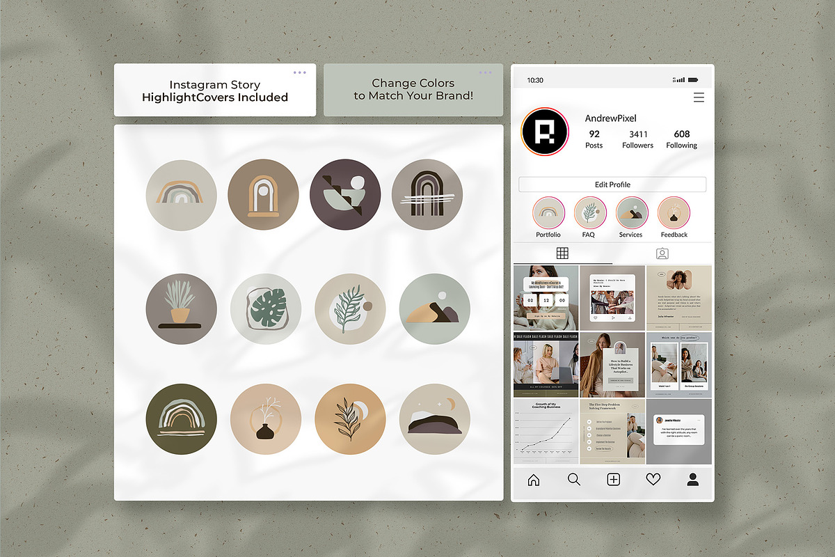 Elegant Coaching Social Media Kit, a Social Media Template by AndrewPixel (Photo 30 of 31)