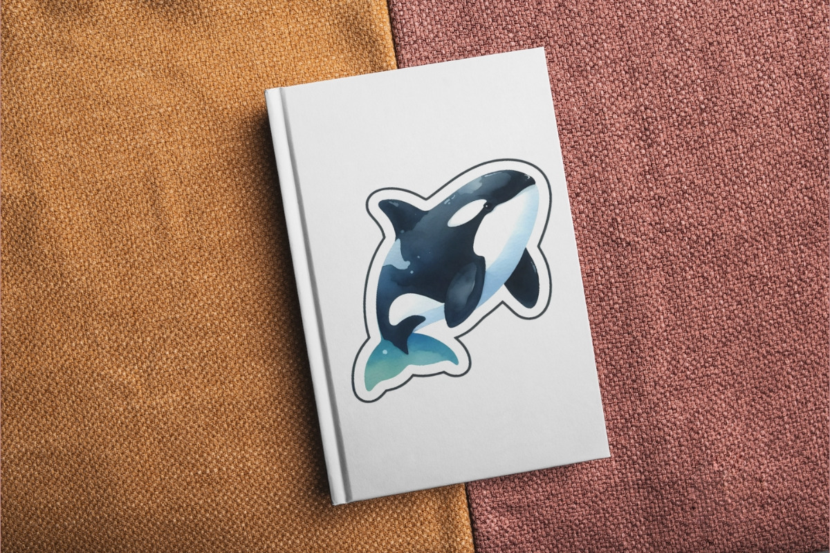 Watercolor Orca Clipart Illustration, an Animal Illustration by ResumeFabs (Photo 6 of 6)