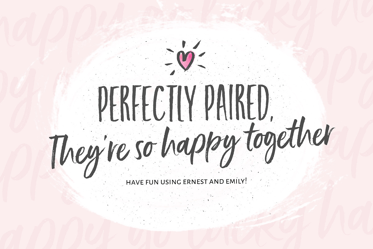 NEW!Ernest & Emily Font Duo, a Script Font by Nicky Laatz (Photo 9 of 17)