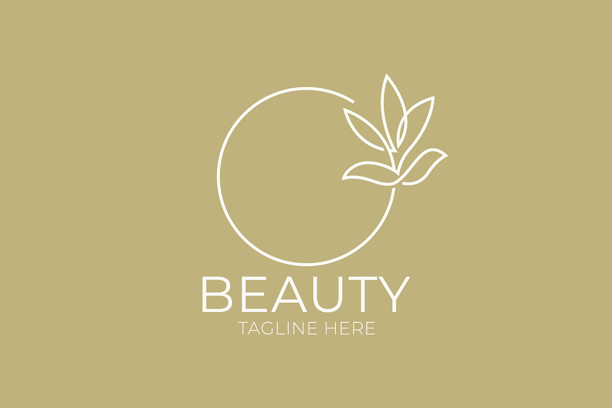 Minimalist Beauty Logo Circle Nature, a Branding & Logo Template by Signatoro (Photo 2 of 3)