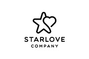 Star and Love Heart Line Art Logo, a Branding & Logo Template by Buqancreative (Thumbnail 4 of 4)