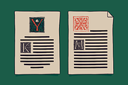 Totes Buch Gothic Woodcut Initials, a Blackletter Font by kaer_shop (Thumbnail 12 of 12)