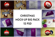 Christmas Mock-up Big Pack, a Print Template by relineo.mock-ups (Thumbnail 1 of 13)