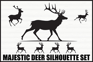 Majestic Deer Antler Collection, an Illustration by Designs_River