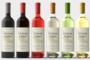 Wine Bottle Mockup Kit