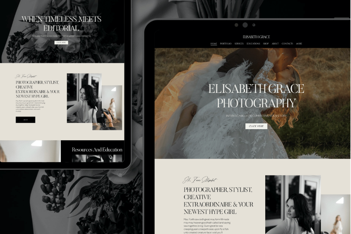 Photography Squarespace Template, a Squarespace Template by Presentibox (Photo 1 of 9)