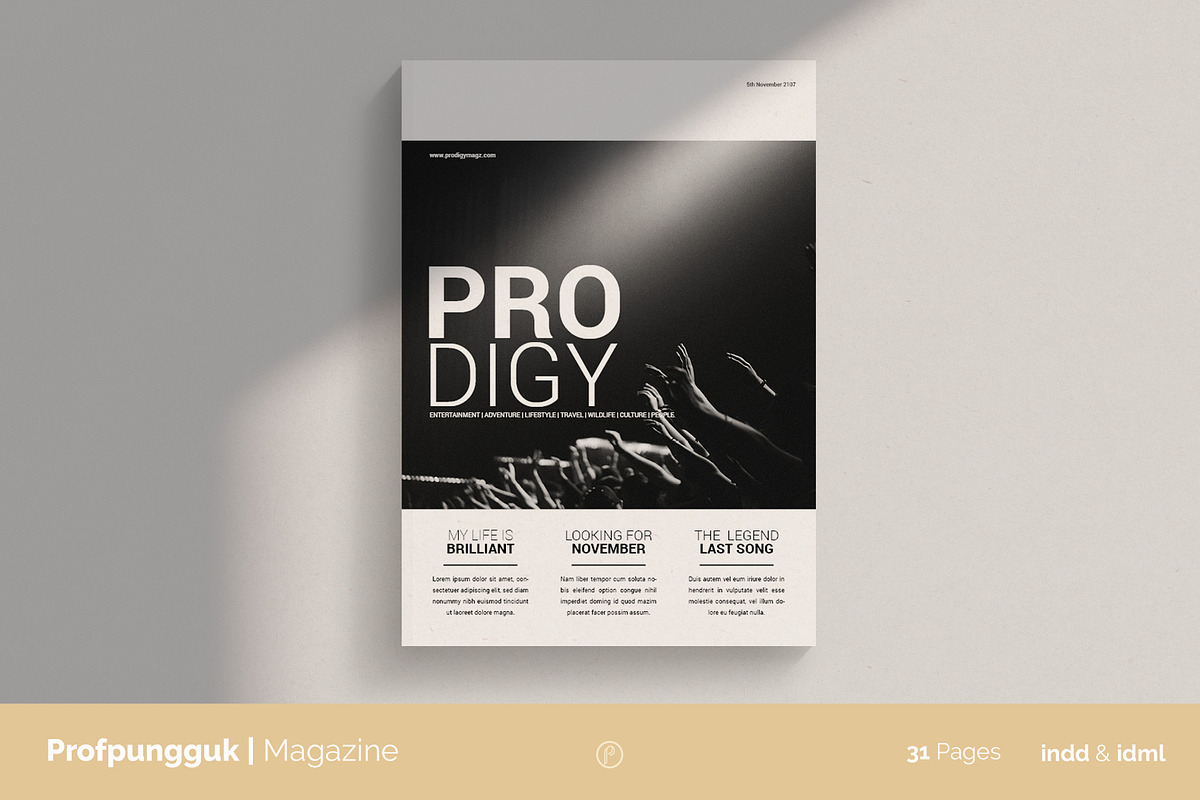 Prodigy Magazine, a Magazine Template by Bokuto (Photo 1 of 8)