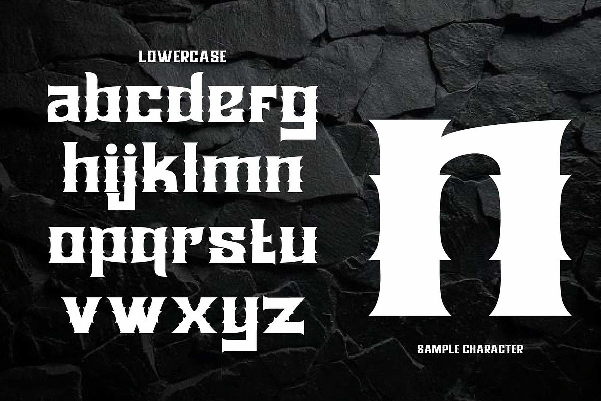 Knightshade – Blackletter Font, a Blackletter Font by kangfont Studio (Photo 3 of 10)