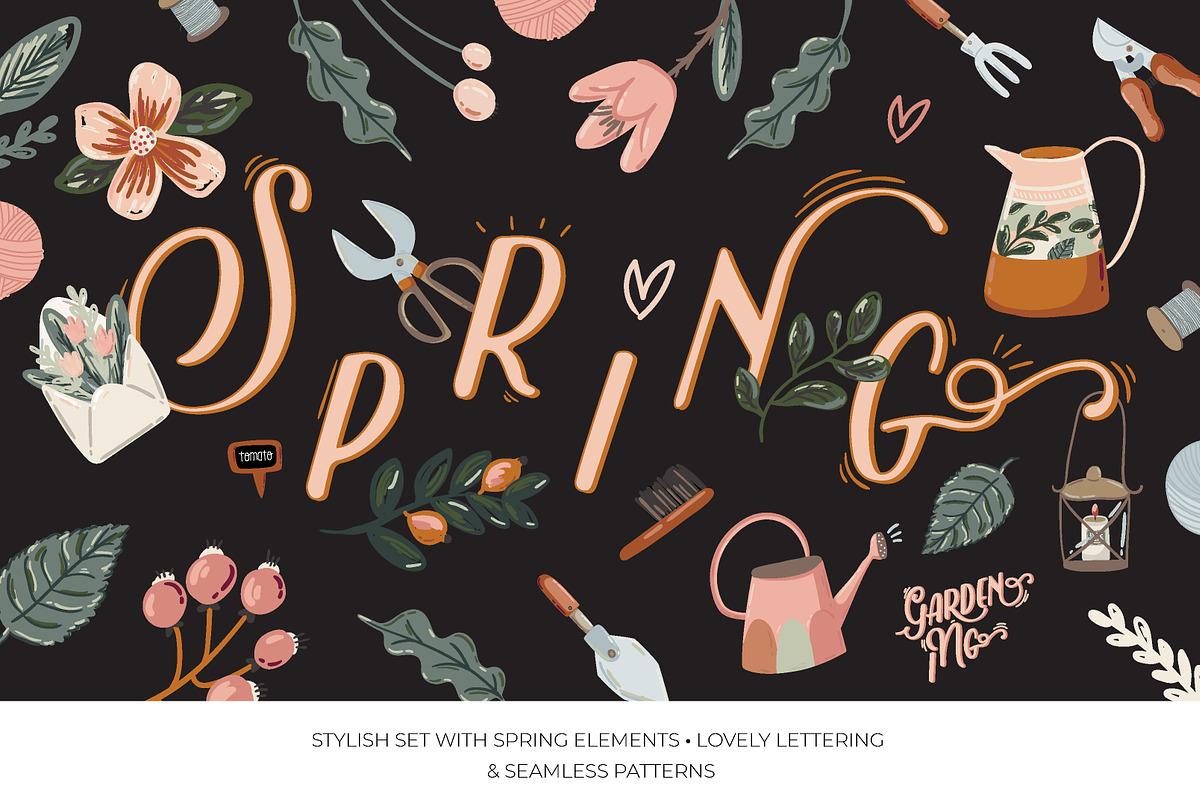 Spring botany, garden season, an Object Graphic by Ruslana Lubenets (Photo 1 of 6)