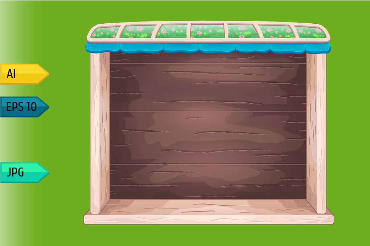 Game wooden shelf windows set, a Templates & Theme by julia_musdotter (Photo 7 of 9)