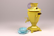 DIY Samovar 3D model template, a Graphic by PolyFish (Thumbnail 5 of 5)