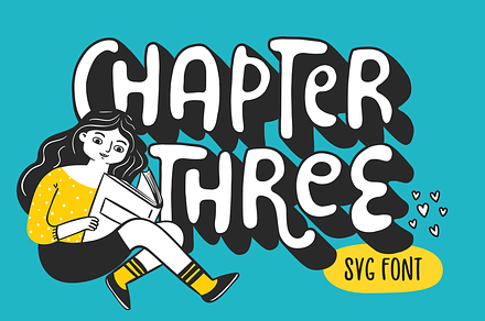 Chapter Three Font, a Font by Denise Chandler