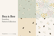 Bea & Bee 16 Seamless Patterns, a Pattern Graphic by Emilie Cliche (Thumbnail 1 of 9)