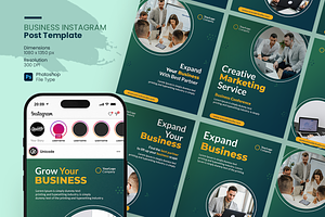 Corporate Instagram Post Template, a Social Media Template by UnicodeID