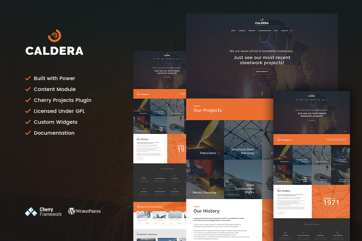 Steelworks & Constructions Wordpress, a WordPress Template by Zemez (Photo 6 of 7)