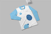 Men Full Sleeve Polo Shirt Mockups, a Shirt Mockup by megostudi0 (Thumbnail 6 of 6)