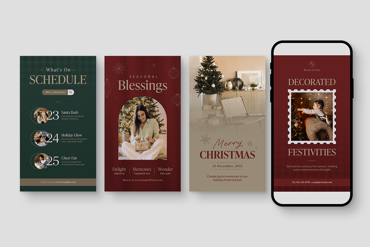 Christmas What's On Social Media Tem, a Social Media Template by BrandPacks (Photo 2 of 5)