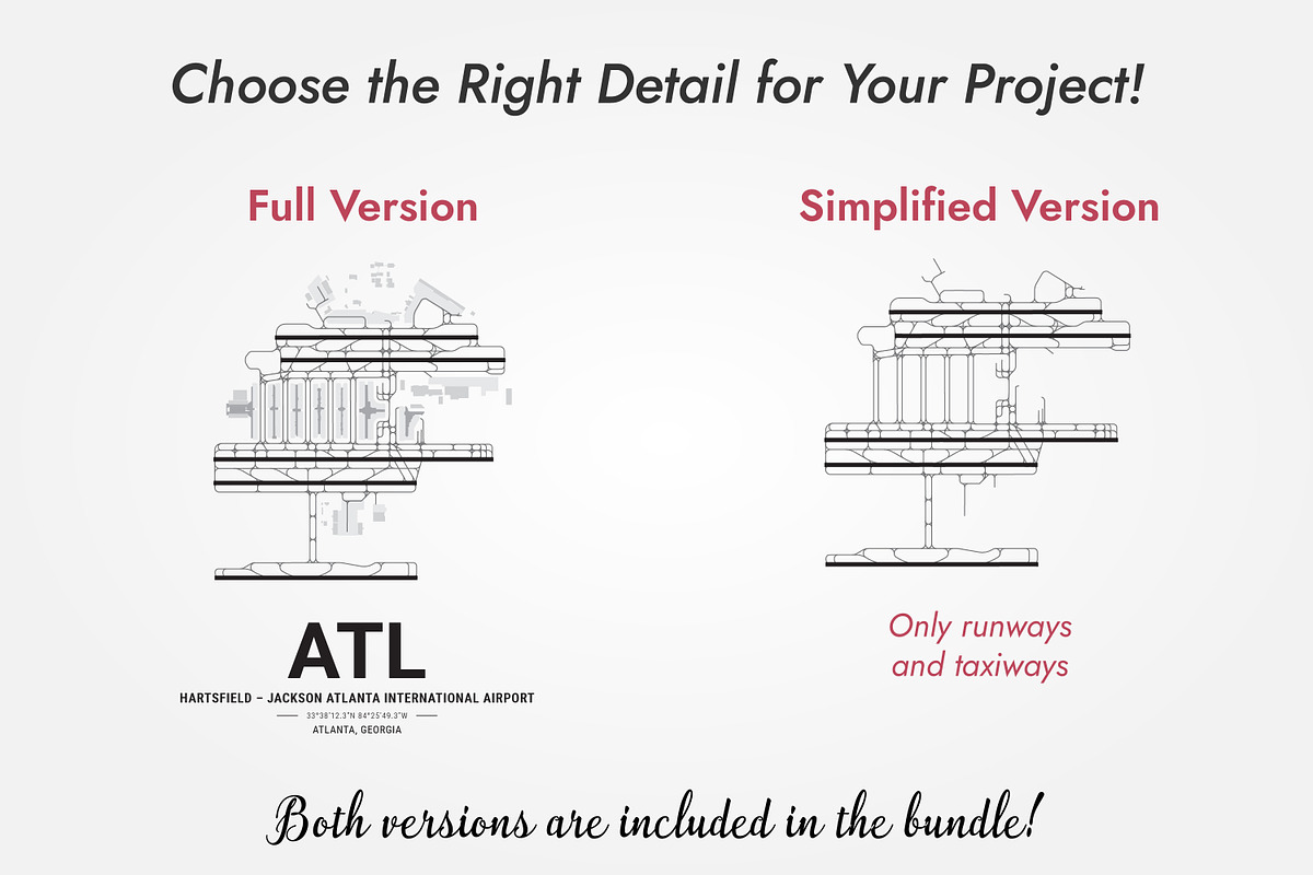 Airport Maps Bundle SVG Vector Files, a Transportation Illustration by AdrianDragne (Photo 4 of 9)