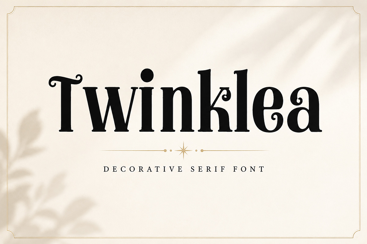 Twinklea, a Serif Font by Wow Magic (Photo 1 of 4)