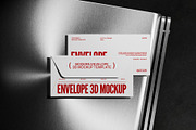 Envelope On Metal Desk 3D Mockup, a Books & Magazine Mockup by graphicook (Thumbnail 4 of 4)