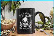 Never Too Early Halloween Funny SVG, an Object Graphic by Creativeusart (Thumbnail 3 of 4)