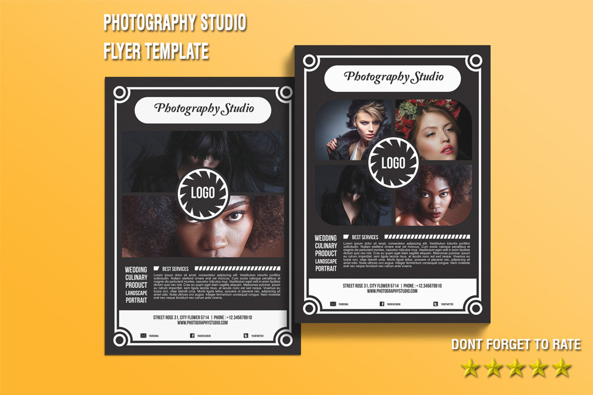 Photography Studio Flyer Template, a Flyer Template by mesuka (Photo 1 of 4)