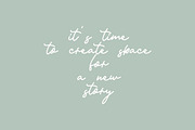 Ruby Green Cyrillic & Latin, a Script Font by Katie Holland (Thumbnail 6 of 6)
