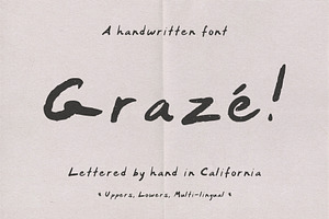 Graz - Handwriting Font