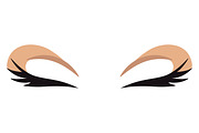 Anime Style Vector Set of Flat Eyes., a Person Illustration by Gomolach (Thumbnail 7 of 25)