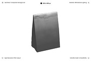 Paper Lunch Bag with Label 3D, an Object Graphic by Wencory (Thumbnail 1 of 3)