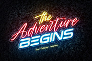 Botanical Neon Garden Text Effect, a Layer Style Add-On by Andrew Skoch Design (Thumbnail 6 of 7)