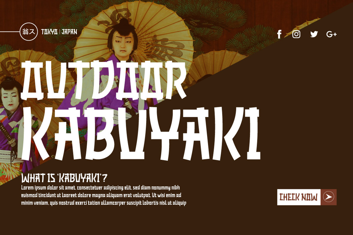 GAYANA Faux Japanese Font, a Font by twinstd (Photo 6 of 10)