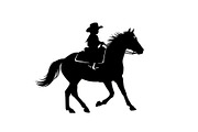 Western Cowboy Horse Silhouette Bund, an Illustration by Designs_River (Thumbnail 36 of 51)