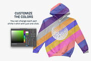 Gildan 18600B Youth Zip Hood Mockups, a Shirt Mockup by GraphicHero (Thumbnail 5 of 9)