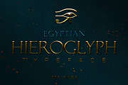 Egyptian Hieroglyph Typeface, a Symbol Font by Dene Studios (Thumbnail 1 of 3)