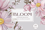 Pink floral bloom Individual element, a Decorative Illustration by DamriNa art (Thumbnail 1 of 10)