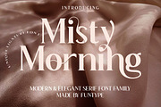Misty Morning, a Serif Font by Funtype (Thumbnail 1 of 15)