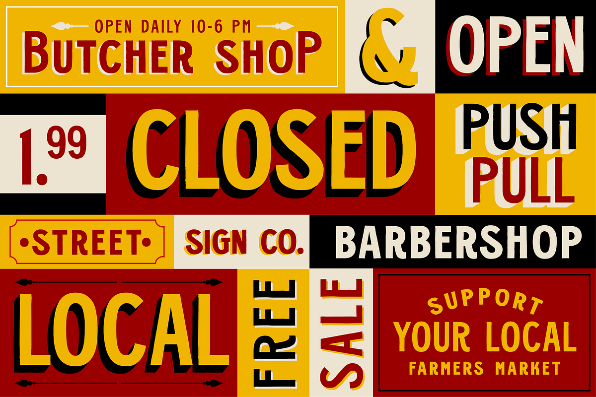 Stockman - Vintage Sans Serif Font, a Sans Serif Font by Surplus Type Co (Photo 3 of 8)