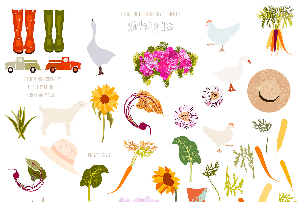BOHEMIAN COUNTRY LIFE  SCENE CREATOR, an Animal Illustration by ArtOLB (Photo 8 of 11)