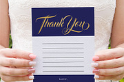 Modern gold blue calligraphy invites, an Invitation Template by Inkpower (Thumbnail 7 of 7)