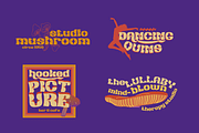 Redsema | Groovy Retro Font, a Font by twinstd (Thumbnail 2 of 12)