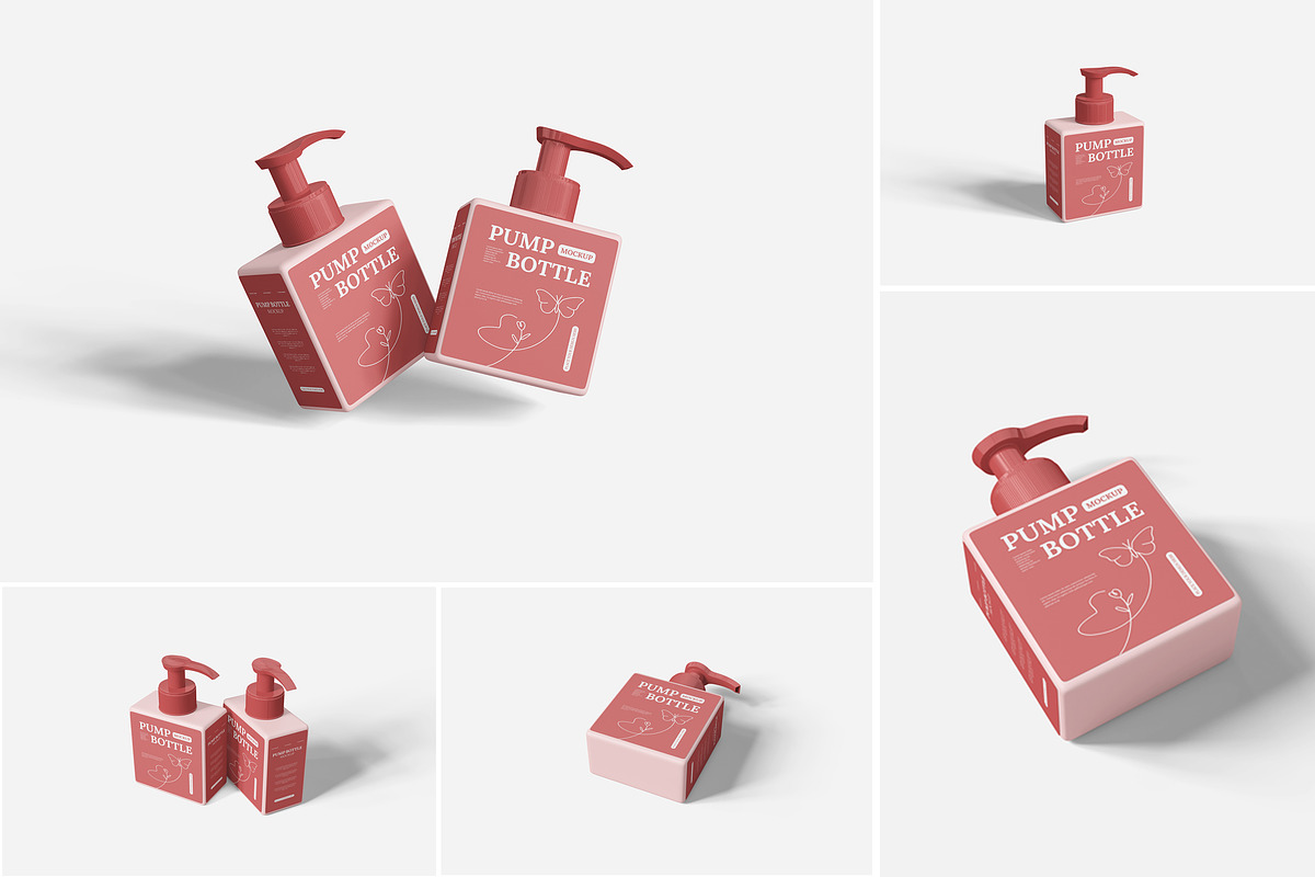 Pump Bottle Mockup, a Product Mockup by Indah (Photo 1 of 6)