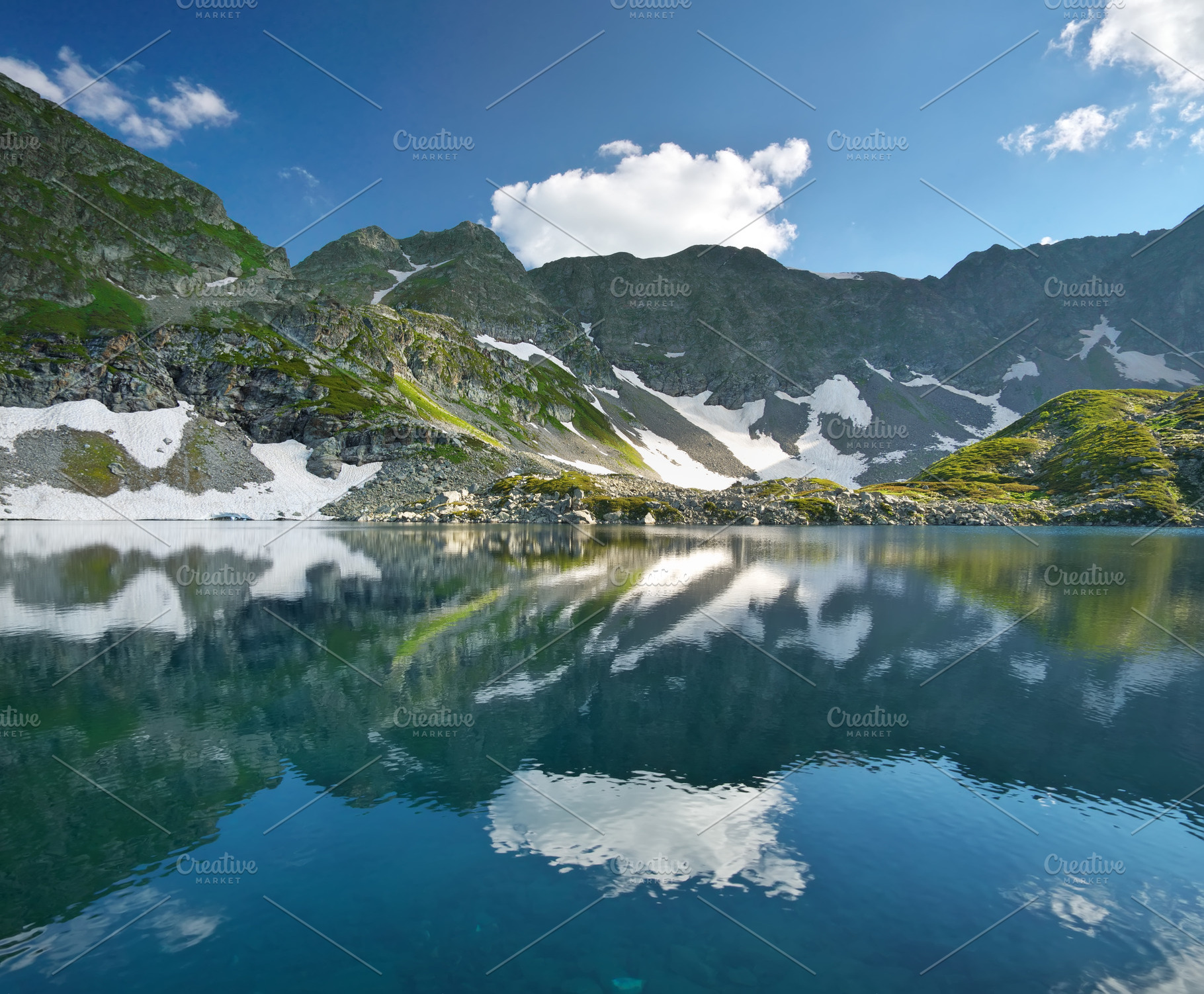 Mountain landscape panorama, a Photo by djgis